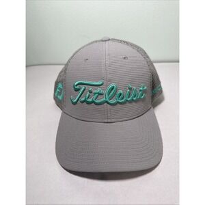 Titleist Pro V1 FJ Golf Hat Gray Adjustable Strapback Performance Cap